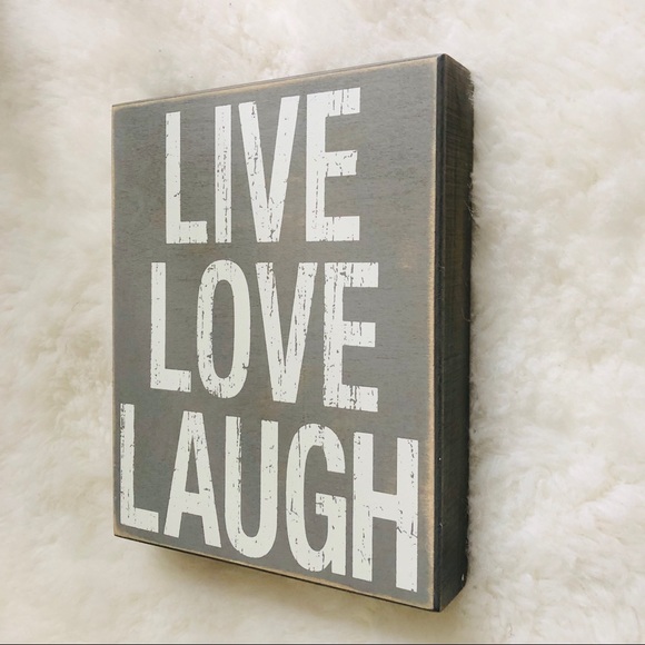 Wall Decor Live Love Laugh Wood Wall Decor Sign Poshmark